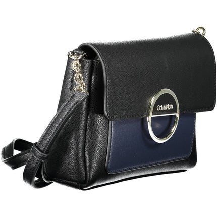 Black Polyethylene Women Handbag