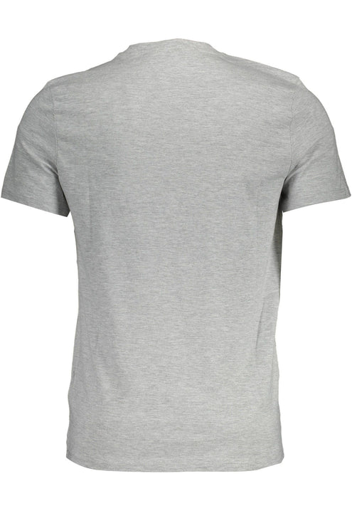 Slanke slanke v-hals T-shirt in grijs