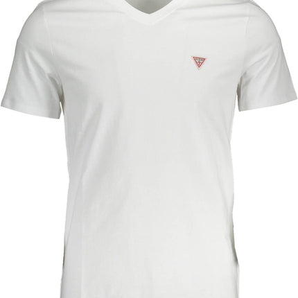 Slanke slanke v-hals logo T-shirt