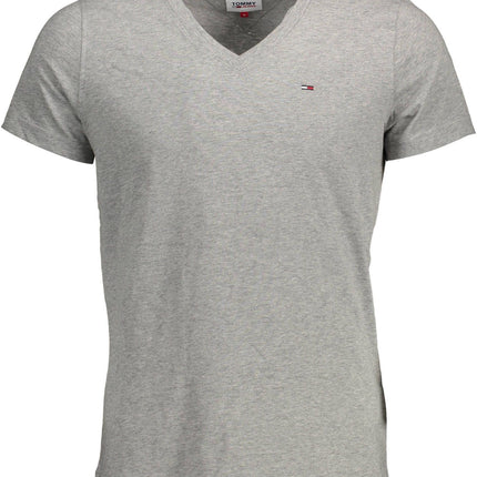 Gray Cotton Men T-Shirt