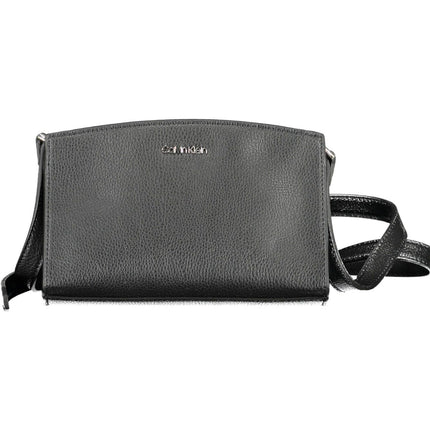 Black Polyester Women Handbag