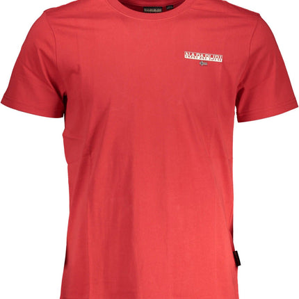 Red Cotton Men T-Shirt