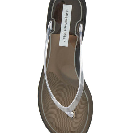 Christopher Esber pvc jo flip-flop sandals