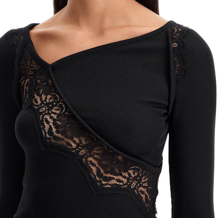 Christopher Esber long-sleeved top with lace