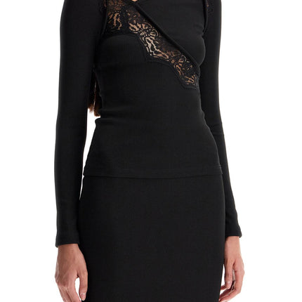 Christopher Esber long-sleeved top with lace