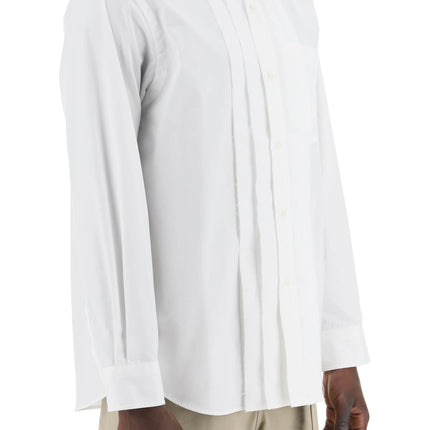 Sacai layered poplin effect shirt with