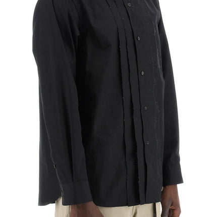 Sacai layered poplin effect shirt with