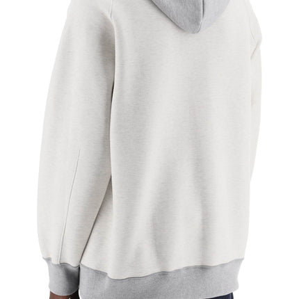 Sacai hooded sweatshirt with reverse