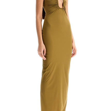 Christopher Esber maxi lycra dress with u-neckline