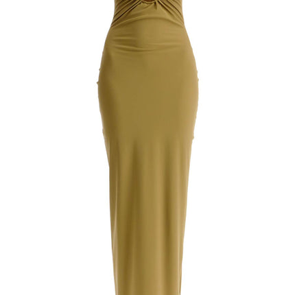 Christopher Esber maxi lycra dress with u-neckline