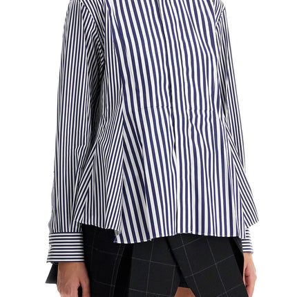 Sacai poplin sticked shirt with