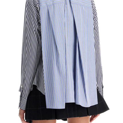 Sacai poplin sticked shirt with