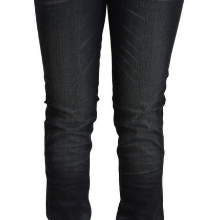 Sleek Black Washed Slim Fit Jeans