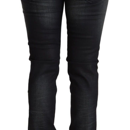 Sleek Black Washed Slim Fit Jeans