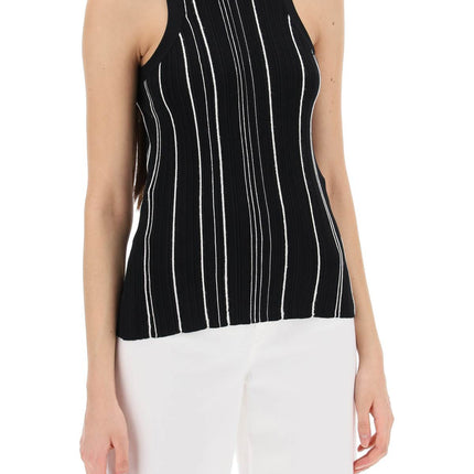 Toteme ribbed knit tank top with spaghetti