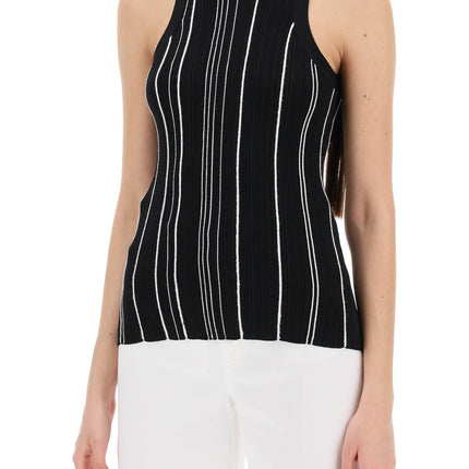 Toteme ribbed knit tank top with spaghetti