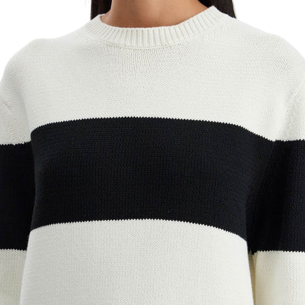 Toteme crewneck pullover with contrasting band