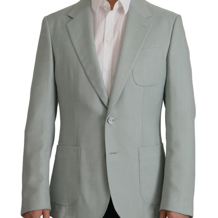 Elegant Slim Fit Cashmere Silk Blazer Jacket