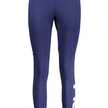 Blue Cotton Women Legging