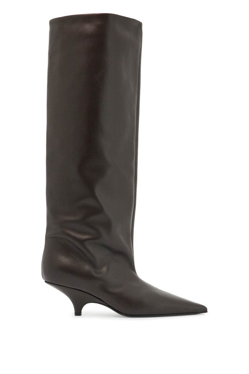 Toteme high leather boots in nappa