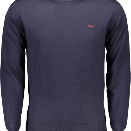 Blue Wool Men Sweater