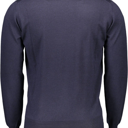 Blue Wool Men Sweater