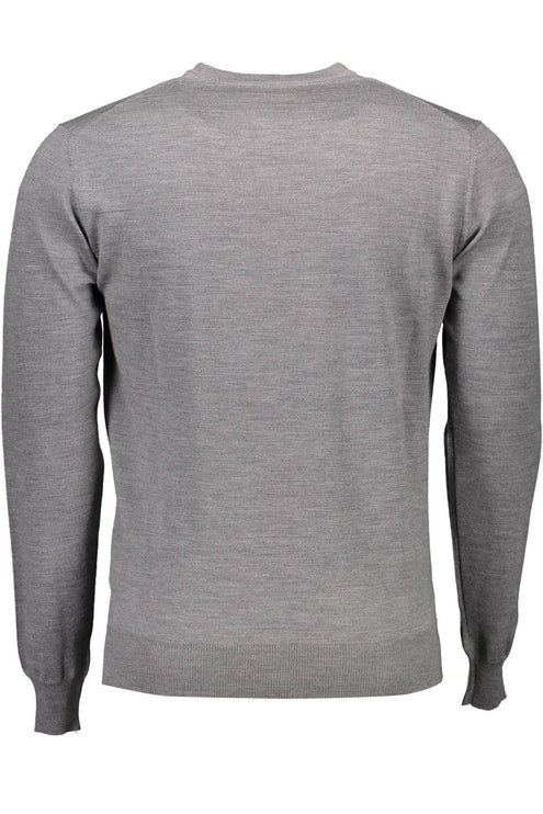 Gray Wool Men Sweater