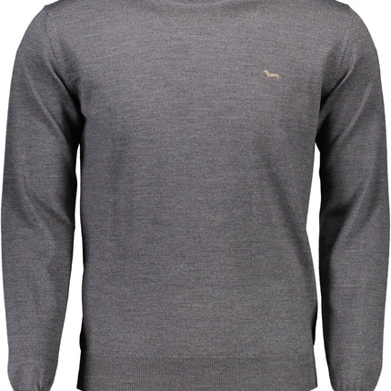 Gray Wool Men Sweater