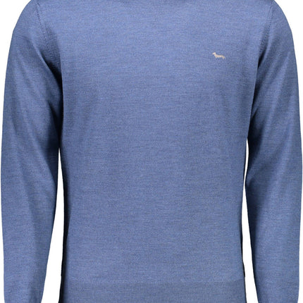 Blue Wool Men Sweater