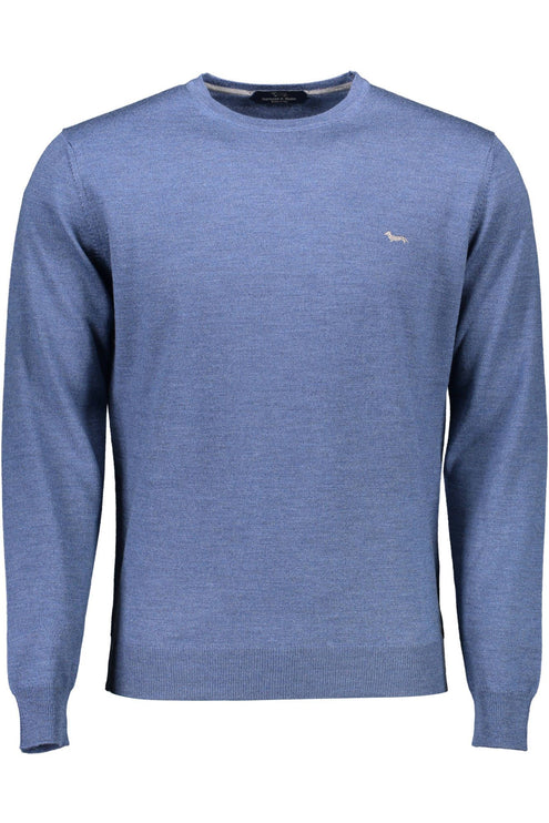 Blue Wool Men Sweater