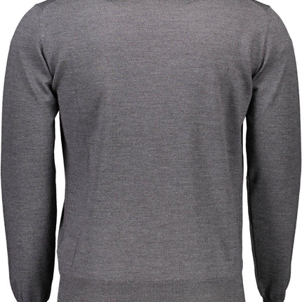 Gray Wool Men Sweater