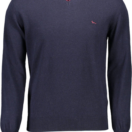 Blue Wool Men Sweater