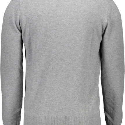 Gray Wool Men Sweater