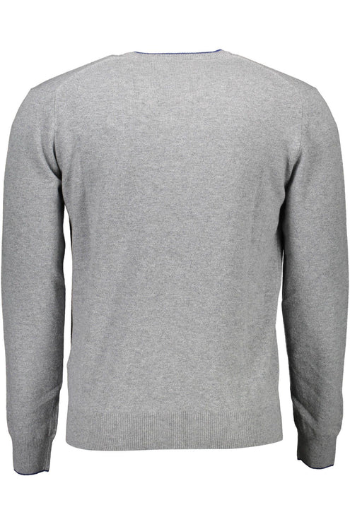 Gray Wool Men Sweater