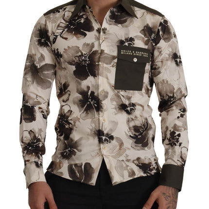 Bloemprint Casual katoenen shirt