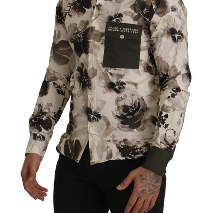 Bloemprint Casual katoenen shirt