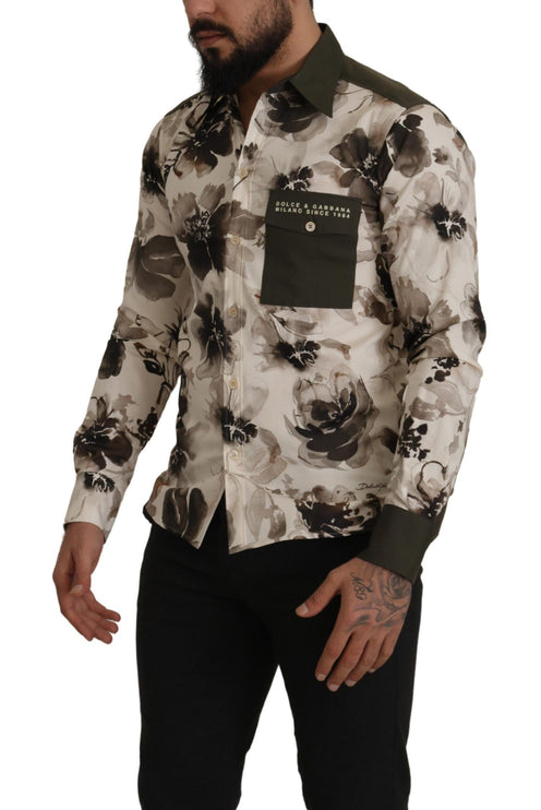 Bloemprint Casual katoenen shirt