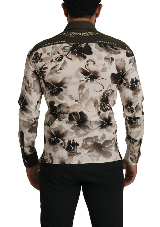 Bloemprint Casual katoenen shirt