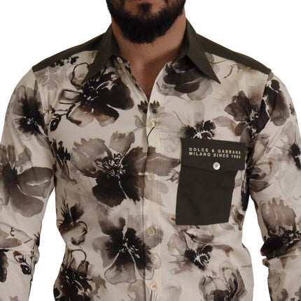 Bloemprint Casual katoenen shirt