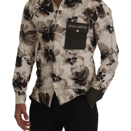 Bloemprint Casual katoenen shirt