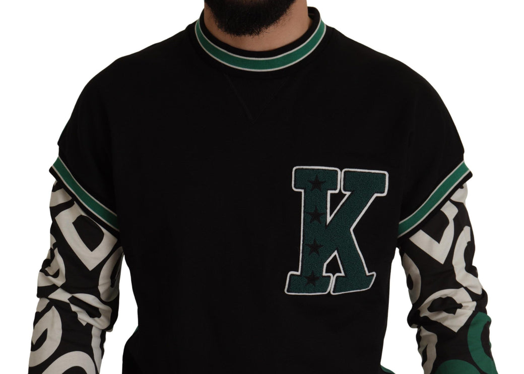 Magitore pullover di regale regale - nero e verde