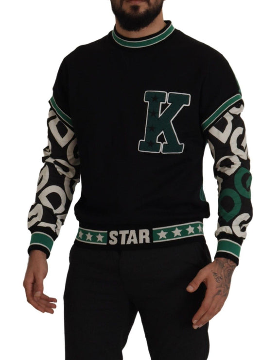 Magitore pullover di regale regale - nero e verde