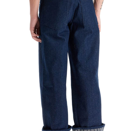 Jacquemus baggy with maxi cuff  baggy jeans with