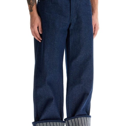 Jacquemus baggy with maxi cuff  baggy jeans with