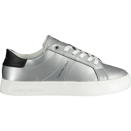 Silver Cotton Women Sneaker