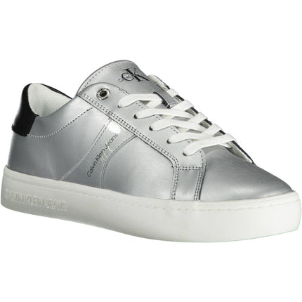 Silver Cotton Women Sneaker