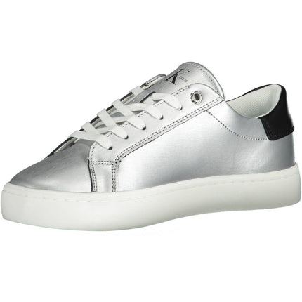 Silver Cotton Women Sneaker