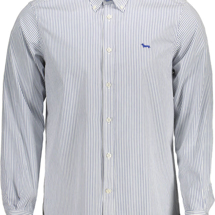 Blue Cotton Men Shirt