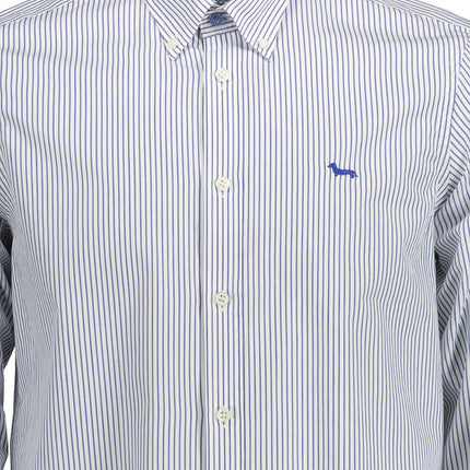 Blue Cotton Men Shirt