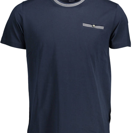 Blue Cotton Men T-Shirt